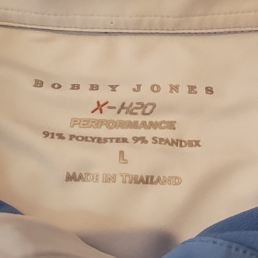 Bobby Jones X-H2O Preformance Men's Large Golf Polo - Picture 3 of 5